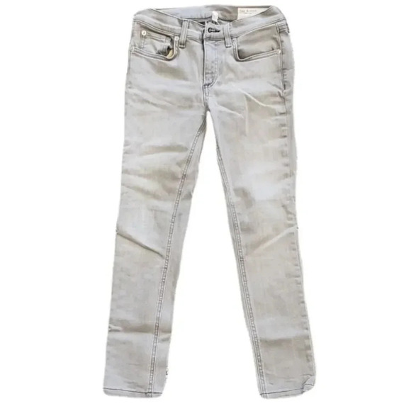 Rag & Bone Light Gray Burmese Ankle Skinny Jeans 25 - Picture 1 of 3